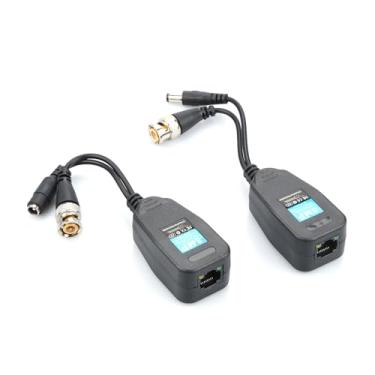 Imagem de 2 peças de vídeo Balun CCTV HDTVI/CVI/AHD/CVBS BNIB BNC para adaptador RJ45