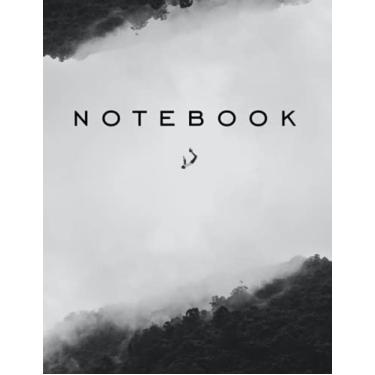 Imagem de Notebook | Falling Cover - Large (8.5 x 11in) 120 page College-Ruled: Atmosphere Self-Help Professional Abstract Paperback