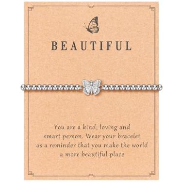 Imagem de Tarsus Pulseiras para mulheres, cavalo/borboleta/beija-flor/coruja/tartaruga/libélula presentes para mulheres, presentes de aniversário de Natal para amigas irmãs mulheres, average, Aço inoxidável,