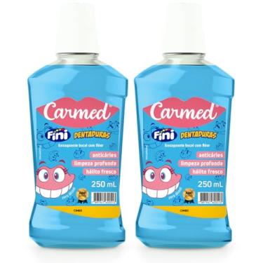 Imagem de Kit 2 und Enxaguante Bucal Carmed Dentadura 250ml