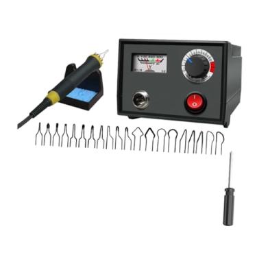 Imagem de Nishiyuenyi Máquina de pirografia de ferramenta de queimador de madeira profissional 20 pontas de caneta 220V Kit de pirografia versátil Caneta de pirografia para, Pen Holder a