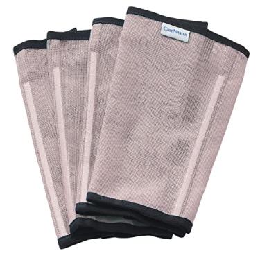 Imagem de CareMaster Botas de malha fina com ajuste solto e antiderrapante para mosca de cavalo, sem mais incômodo, reduz muito o pisoteio, respirável com fluxo de ar natural (conjunto de 4) Pônei cinza