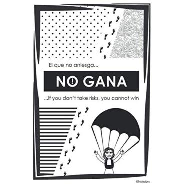 Imagem de El que no arriesga, no gana... • journal • diary • notebook: ...If you don't take risks, you cannot win
