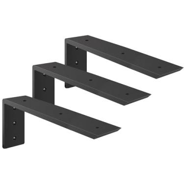 Imagem de ZWanPing 3 Peças De Suportes De Bancada De 16", Suportes Em L Para Serviços Pesados Ao Ar Livre De 16" X 6" X 2,5", Suportes De Bancada Para Bancadas De Granito/Quartzo/Madeira/Concreto/Laminado