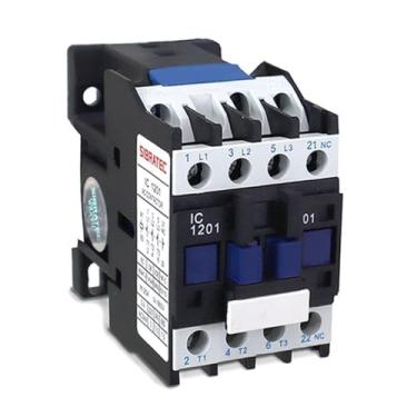 Imagem de Contator Tripolar IC 12A 1NF Bobina 220Vca Sibratec