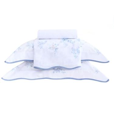 Imagem de Jogo de Cama Percal 180 Fios Buddemeyer Percalle Camélias 100% Algodão Penteado