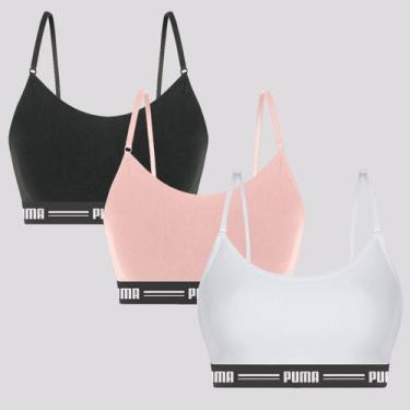 Imagem de Kit 3 Tops Puma Com Alça Regulável, EG