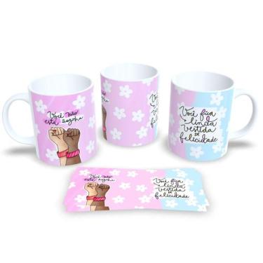 Imagem de Canecas de Porcelna Personalizadas dia Internacional da Mulher 8 de Ma