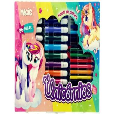 Imagem de Livro - Maleta De Pintura 86 Pecas - Unicornio - MAGIC KIDS, 0, 31 x 2
