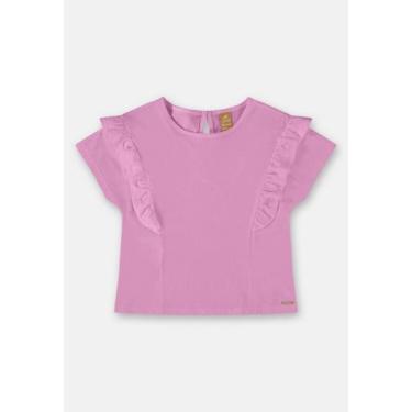 Imagem de Blusa Infantil Básica em Meia Malha Up Baby, Roxo, 2