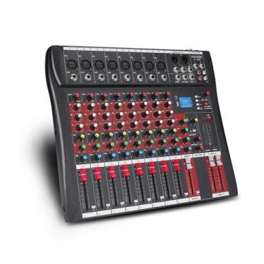 Imagem de Mixer de Áudio Profissional CT-80S - 8 Canais, Bluetooth, USB, Reverb,