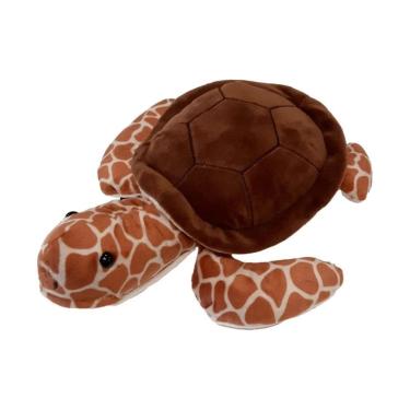 Imagem de Tartaruga De Pelúcia Primeira Infância 25cm Marrom - Multikids