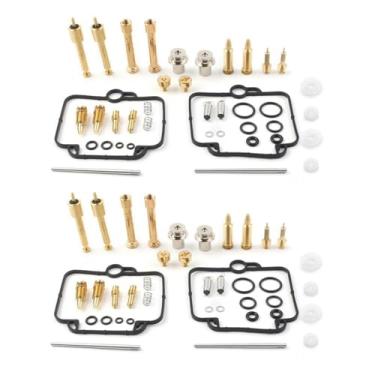 Imagem de Kit de reparo de carburador de motocicleta para Suzuki GS500E DR350 DR250S/SE GSX1100 BST33 BMW F650 peças de jatos de junta de agulha flutuante (2 conjuntos)
