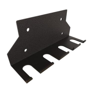 Imagem de Vaveren Suporte de barra montado na parede, suporte de barra pendurado, economia de espaço, academia em casa, equipamento de treino, rack de agachamento