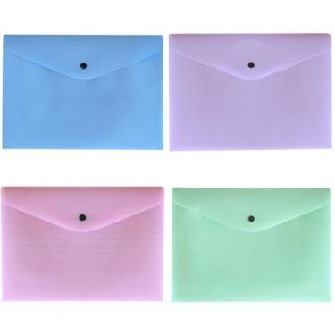 Imagem de Envelope com Botão A4 Tom Pastel Serena Dello - DAC, Verde