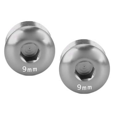 Imagem de Capas de Poeira do Pedal de Bicicleta, M 14 Alumínio de Alumínio Pedal Tamas de Parafuso de Protetor para Parafuso para Mountain Bike (Ti)