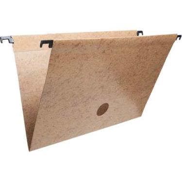 Imagem de Pasta Suspensa Marmorizada Castanha Haste Plástica 50unid - Dello