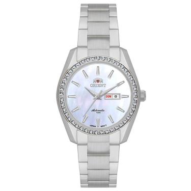 Imagem de Relógio ORIENT feminino automático prata NH6SS004 B1SX