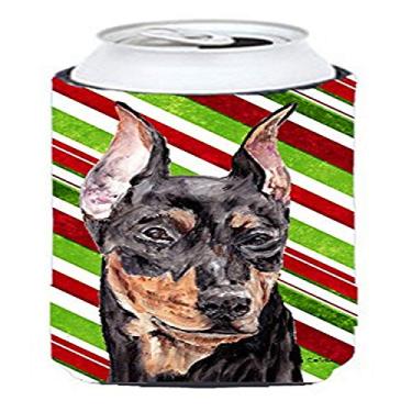 Imagem de Caroline's Treasures SC9812TBC Pinscher alemão bengala doce natal menino alto isolador de bebidas, menino alto, multicolorido
