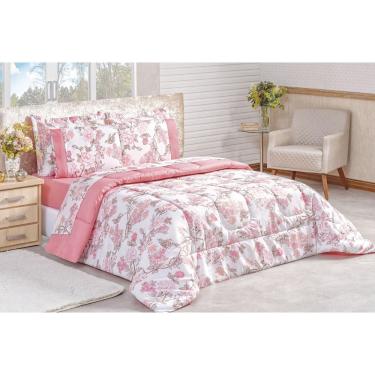 Imagem de Kit Edredom Casal Super King Naturale 200 Fios 03 Peças