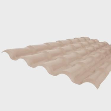 Imagem de Kit com 5 Telhas Pvc Colonial 88x230cm Lux Telhas