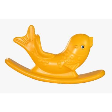 Imagem de Gangorra Infantil Peixe Amarelo Para Crianças e Bebês