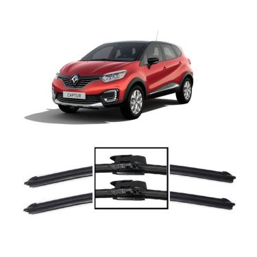Imagem de Par De Palhetas Limpador de Parabrisa Dianteiro Renault Captur 2017 2018 2019 2020 2021 2022