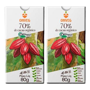 Imagem de Kit 2X: Chocolate 70% Cacau Açúcar Demerara Orgânico Onveg