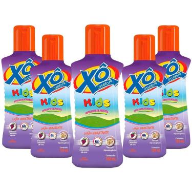Imagem de 5x repelente de inseto xô inseto kids loção hidratante até 6h de proteção contra dengue 100ml cimed