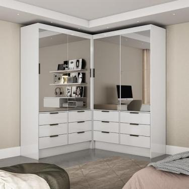 Imagem de Carioca Móveis - Closet Casal Duplo Sevilha 4 Portas Premium 12 Gavetas Carioca Móveis