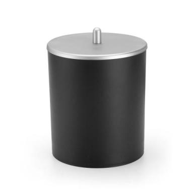 Imagem de Lixeira Multiuso 5 L Preto Fosco Banheiro Cozinha Arthi Luxo
