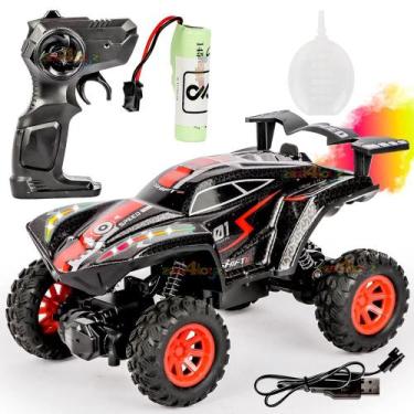 Imagem de Brinquedo Carrinho Controle Remoto Recarregável Solta Fumaça - Toy kin
