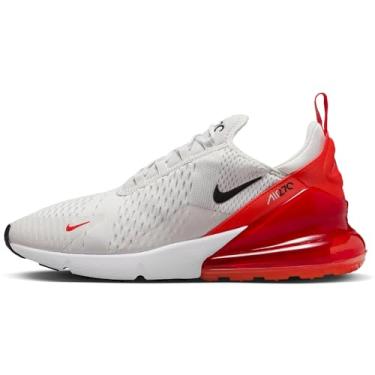 Imagem de Nike Tênis masculino Air Max 270, Pó de fóton/preto-picante vermelho-branco, 42