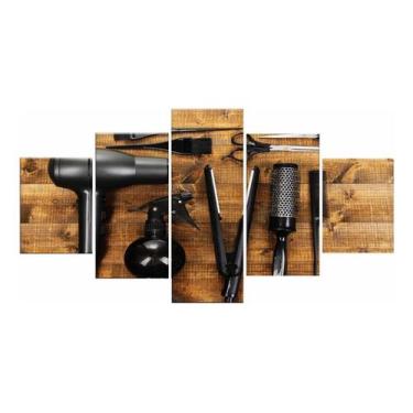 Imagem de Quadros Decorativos Salão Beleza Prancha Secador - Mr Decorações / Par