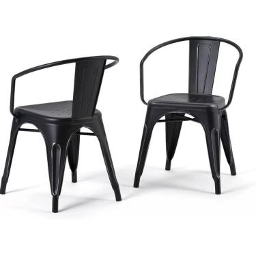 Imagem de Kit 2 Cadeiras Iron Tolix Francesinha Industrial Com Apoio D