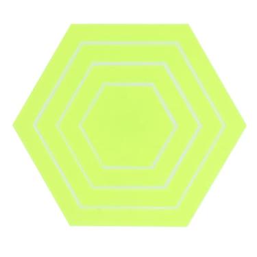 Imagem de 4PCS Set Pieces Hex Quilting Régua Modelos, Acrílico Multifuncional Hex Roupas Desenho Régua para DIY Quilting Costura Artesanato