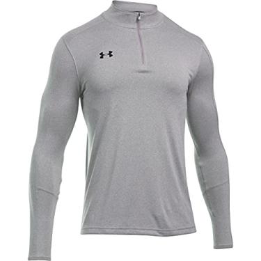 Imagem de Suéter masculino Under Armour com zíper 1/4, Cinza, Medium