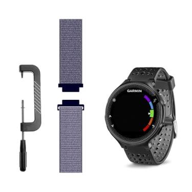 Imagem de C2D JOY Compatível com Garmin Forerunner 235 pulseira de substituição de malha esportiva também para relógio Forerunner 735XT pulseira de relógio de trama de nylon - 09#, G/15.2-23.4 cm.