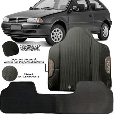 Imagem de Jogo tapete emborrachado 3 peças volkswagen gol  g2 gii bola traseiro 