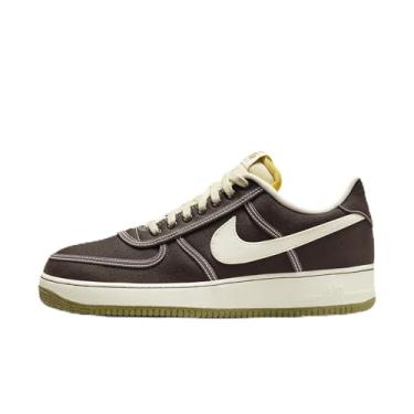 Imagem de Nike Tênis masculino Air Force 1 '07 marrom barroco premium (CI9349-201, marrom barroco/musgo do Pacífico/leite de coco), Marrom barroco/musgo do Pacífico/leite de coco, 46