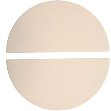 Imagem de Pedra de grelha de pizza resistente, pedra de assar, pedra de pizza, perfeita para forno, churrasqueira e grelha, retangular de 38 x 30 cm