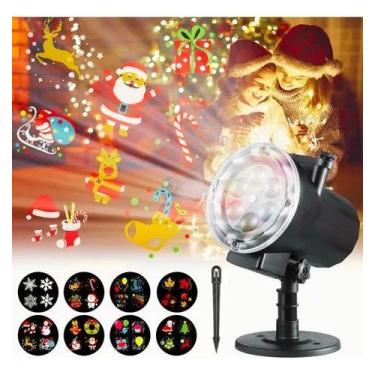 Imagem de Projetor Holografico Natal Halloween Desenhos Led Festa Top Cor Das Lu