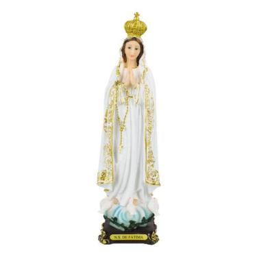 Imagem de Estátua Imagem Nossa Senhora De Fátima Resina 30.5cm - Taimes