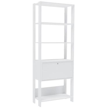 Imagem de Estante Livreiro 1 Porta 166x63 Cm Branco Arly