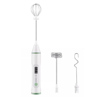 Imagem de Batedor de Ovos Batedor de espuma sem fio elétrico doméstico pequeno batedor de creme claras de ovo batendo batedor de leite Espumador de Leite