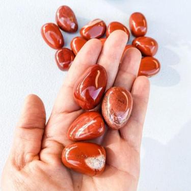 Imagem de Pedra Jaspe Vermelho Rolado 3 a 4cm Cristal natural - New Infinity
