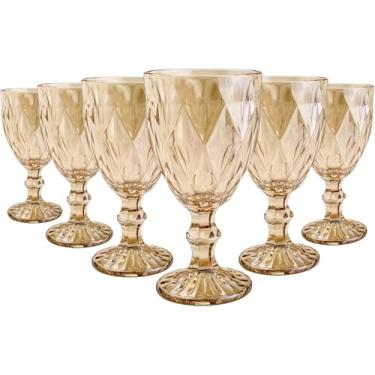 Imagem de Jogo De Taças Com 6 Peças Vidro Colorida 330ml (AMBAR)