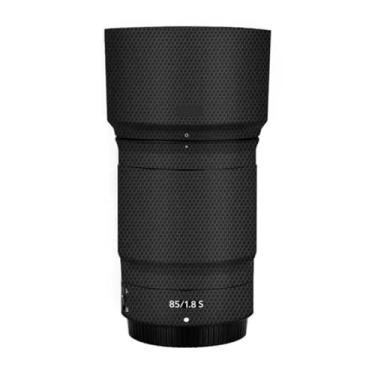 Imagem de Adesivo protetor de câmera de película de vinil para Nikon Z 85 mm F1.8S protetor acessórios de fotografia (preto matriz)