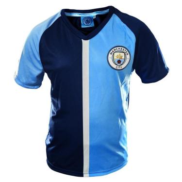 Imagem de Camiseta Manchester City Juvenil Oficial Time Futebol Com NF-Unissex