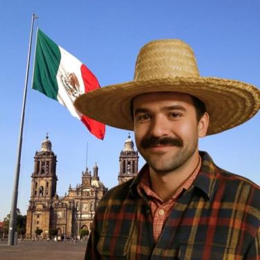 Imagem de Kit 10 Chapéus de Palha Mexicano Sombreiro